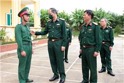 Chính ủy Quân khu kiểm tra tại Bộ CHQS tỉnh Bắc Kạn